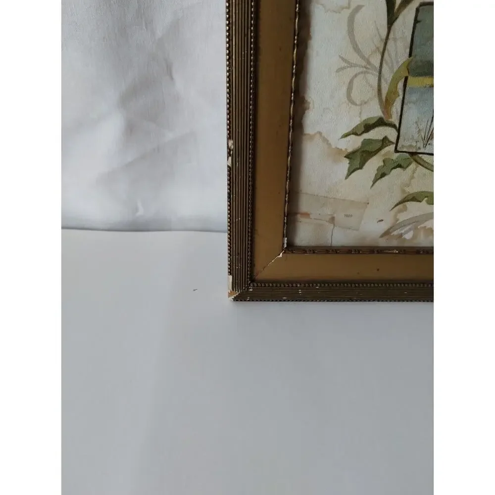 Antique Calendar with Days on the Side - 1892 - Clothing Advertisement - Damaged